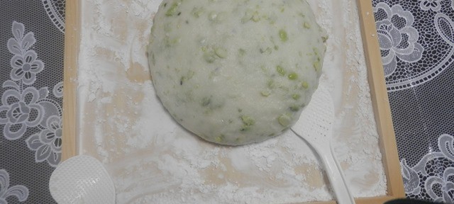 豆もち作り